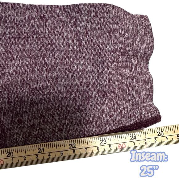 PINK Victoria’s Secret L Purple Seamless Leggings High Waist Full Length Yoga - Picture 8 of 9